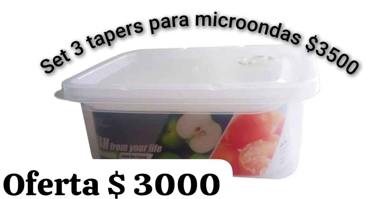 Tupers para fruta y comida